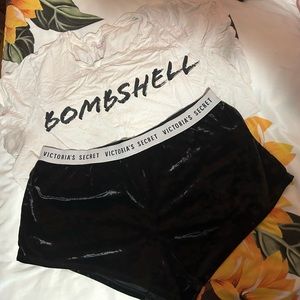 VS velvet pj short set